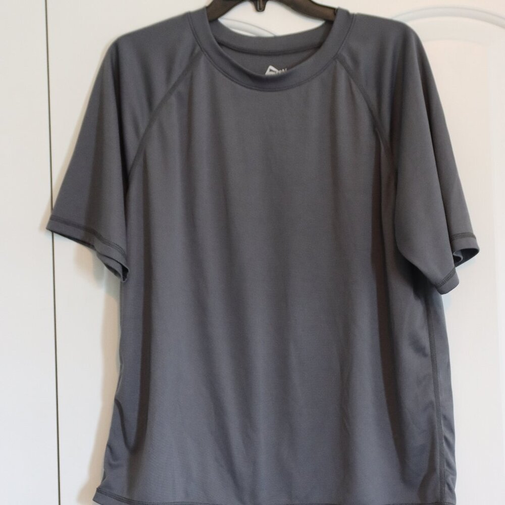 Kanu Surf Gray 100% Polyester Performance Shirt - Size L Casual Swim Beach